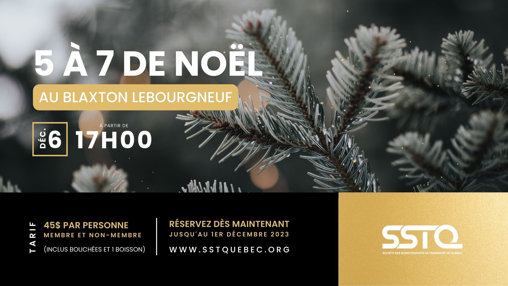 5 à 7 de Noël | SST de Québec